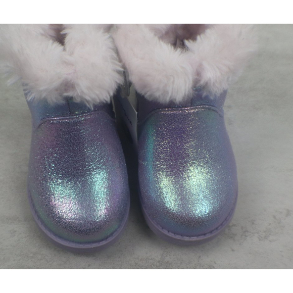 Taget Cat & Jack Toddler Girl Size 5 Oriole Fleece Ankle Fashion Boots NEW Shoes - Picture 3 of 9